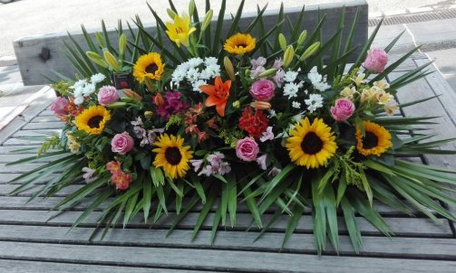 Composition florale pour deuil à Sallanches 