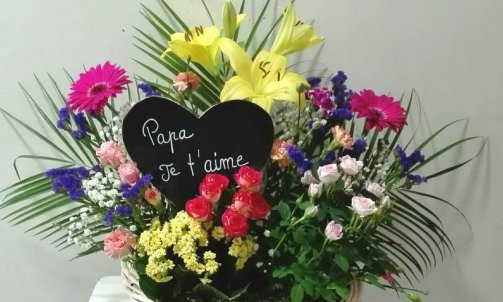 Composition florale pour deuil à Sallanches 
