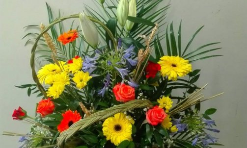 Composition florale pour deuil à Sallanches 