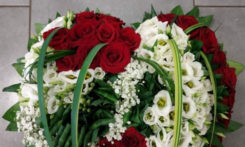 Création florale pour deuil à Sallanches 