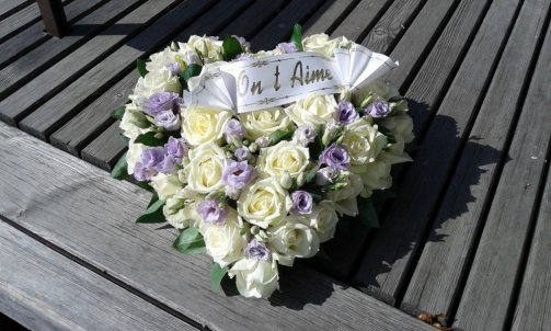 Création florale pour deuil à Sallanches 