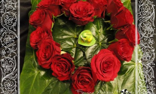 Création florale pour deuil à Sallanches 