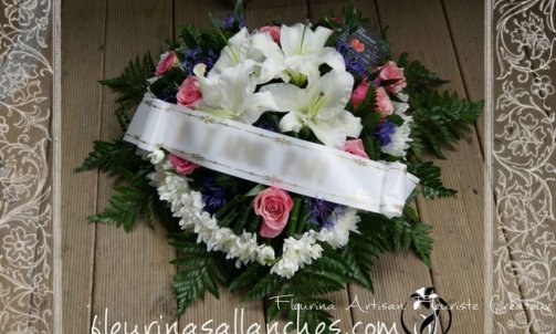 Création florale pour deuil à Sallanches 