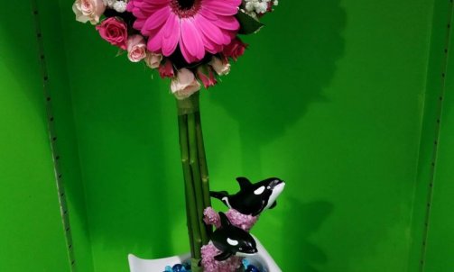 Composition florale pour deuil à Sallanches 