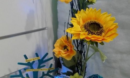 Composition florale pour deuil à Sallanches 