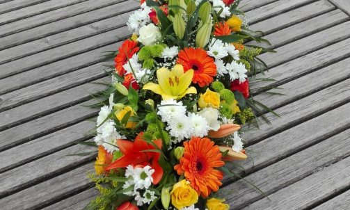 Composition florale pour deuil à Sallanches 
