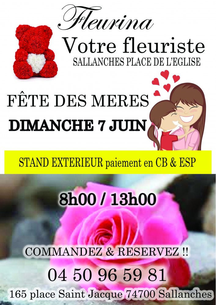Offrir des fleurs pour fête des mères à Sallanches