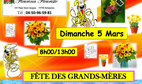 Fête des Grand-Mère 2023 Livraison jonquille,tulipe, jacinthe, Horaire ouverture Dimanche 5 Mars 
