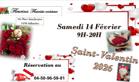 Saint-Valentin, Bouquet rose rouge, Rose rouge, Samedi 14 Février, Fleuriste, Fleurs, horaire ouverture 14 Février