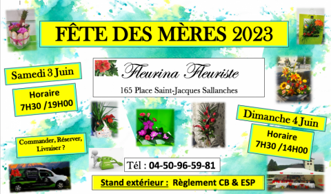 Horaire fête des Mères bouquet livraison 