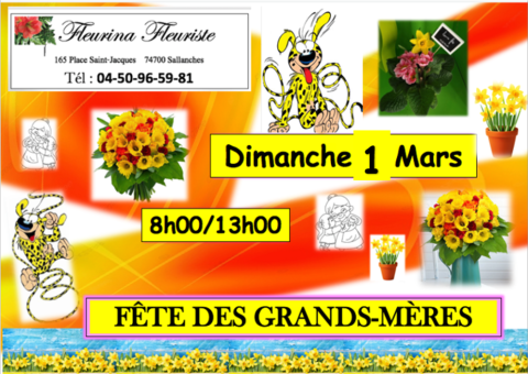 Fête des Grand-Mères     Dimanche 1 mars