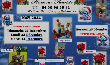 Noël 2024, Fleuriste Noël horaire, Poinsettia, Fleurs de Noël, Mercredi 25 décembre, bouquet de fleurs, composition noël, Hellebore, rose de noël 