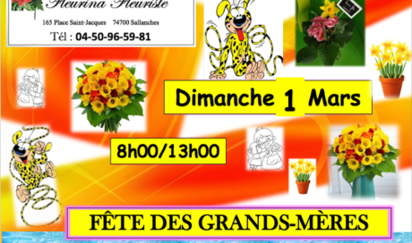 Fête des Grand-Mères     Dimanche 1 mars