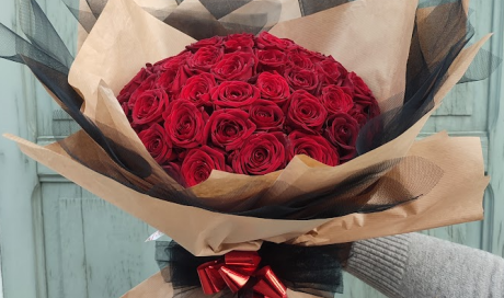 Bouquet de roses rouge saint valentin salllanches