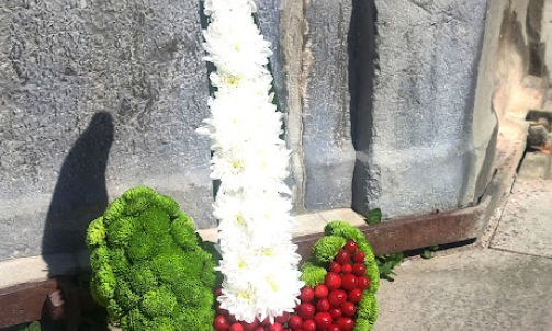 Composition florale Guitard pour deuil à Sallanches 