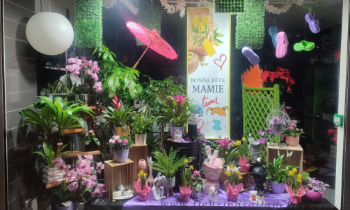 Vitrine Fête des Grand-Mère