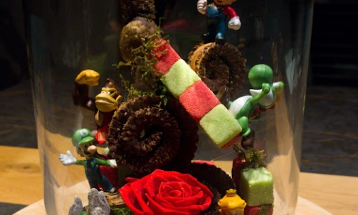 Cloche Mario kar, Luigi, Pincesse Peach,Yochi,Toad,Donkey-kong 