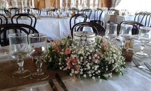 Centre de table pour mariage à sallanches 