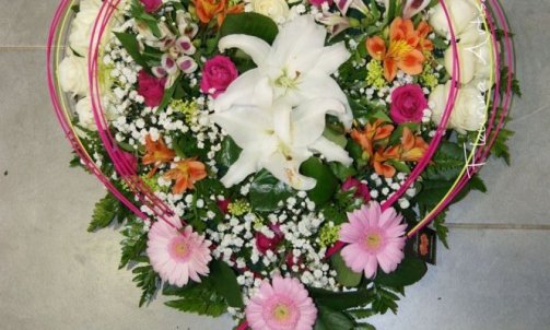 Création florale pour deuil à Sallanches 
