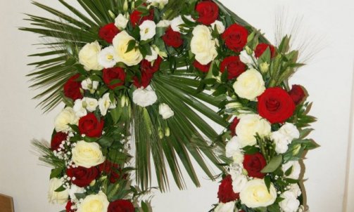 Création florale pour deuil à Sallanches 